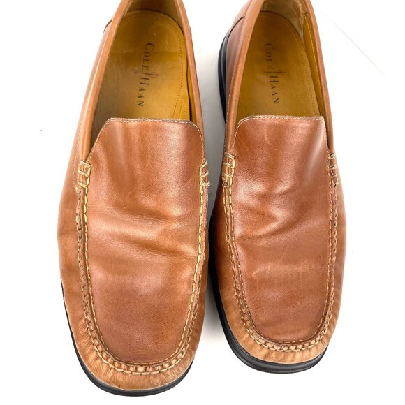 Cole Haan Mens Air Slip On Venetian Loafers Brown Leather 11.5 Shoe C08093 - Picture 3 of 13
